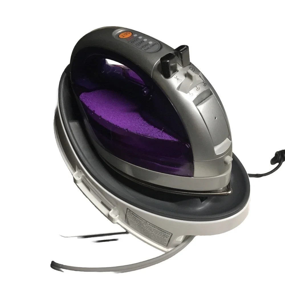 Panasonic NI-WL600 Portable Cordless Steam Iron 360 Freestyle w/ Cover Tested